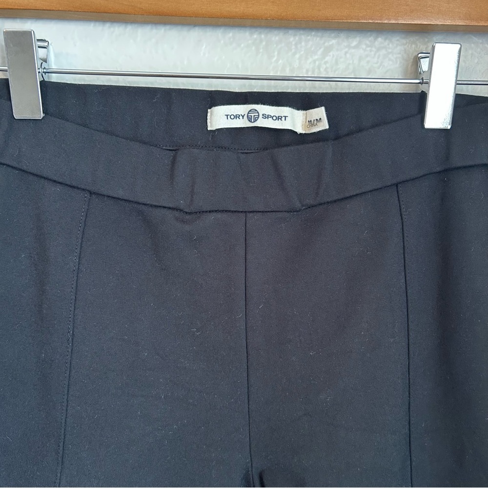 Tory Burch Sport Women’s Ponte Cropped Flare Pull On Pant in Black, Size Medium - Picture 7 of 11